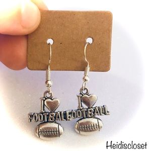 Football Dangle Earrings. NEW!